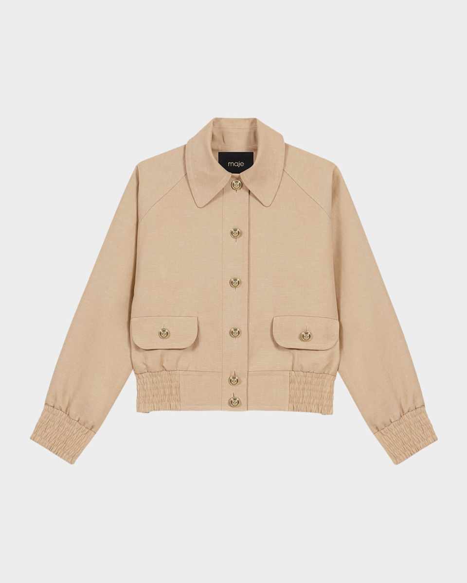 Cropped Bomber Jacket